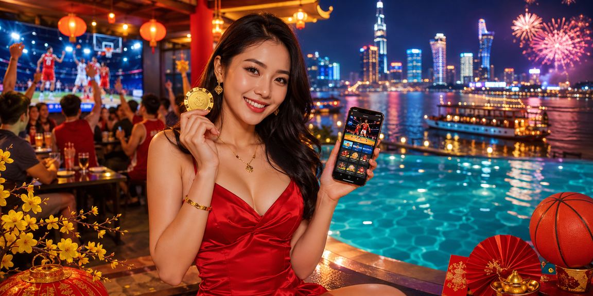 Người dùng vùng Mekong đặt cược bóng rổ trong dịp Tết tại bi88
